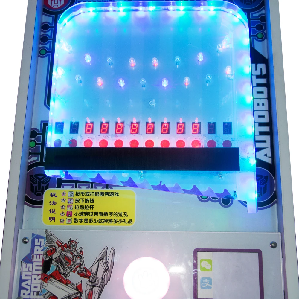 Crazy Pinball Kids Amusement Pinball Game Machine Candy Toy Capsule Gift Machine