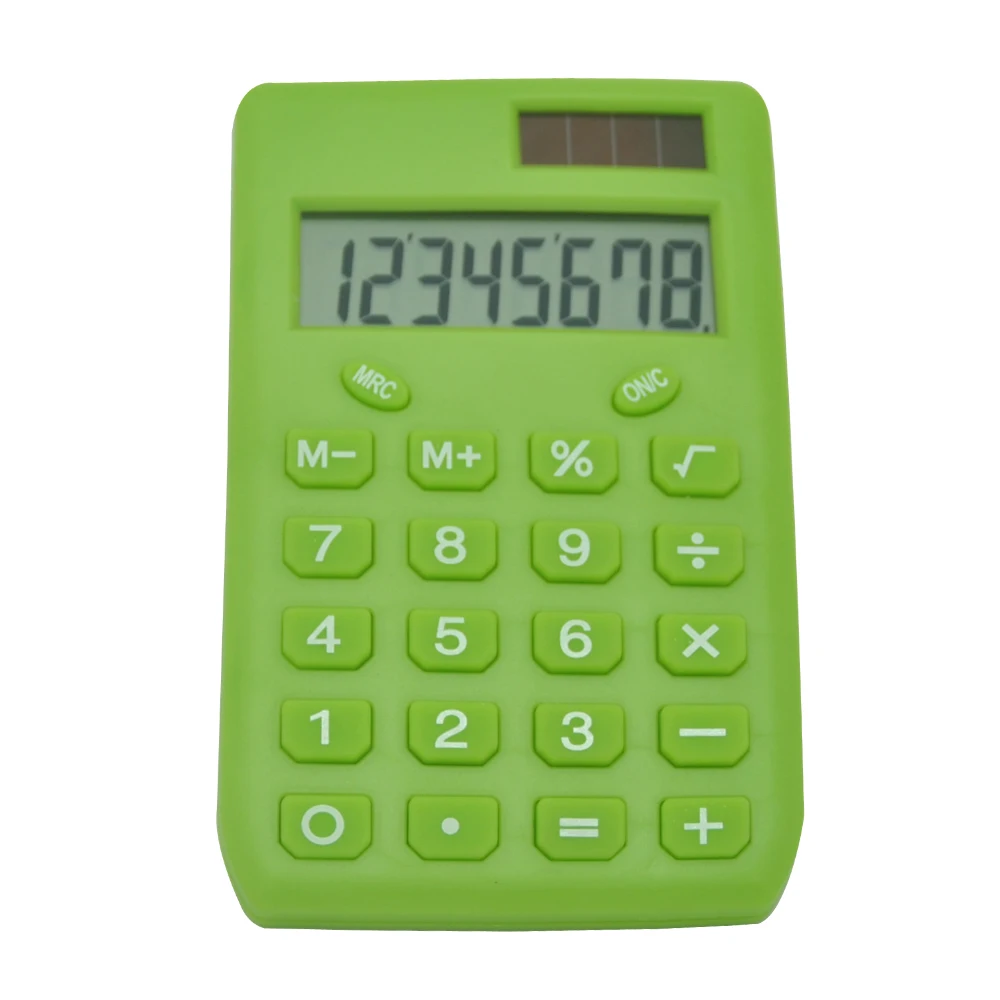 
Best Selling Small Basic Dual Power Calculator Mini 8 Digit Kids Lovely Electronic Pocket Calculator 
