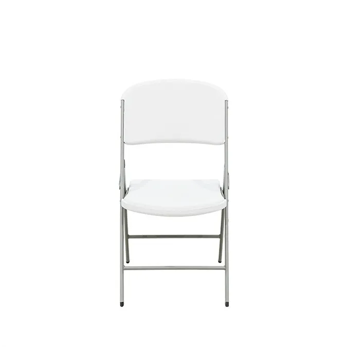 Factory direct portable folding chair wholesale white plastic folding chairs for dining