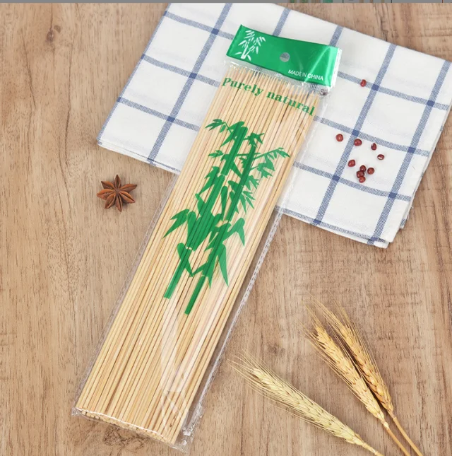 Importers Manufacturers Cheap Small Camping BBQ Grilled Cheese Round India 30cm 15cm Bamboo Sticks Bamboo Skewers For Brochette