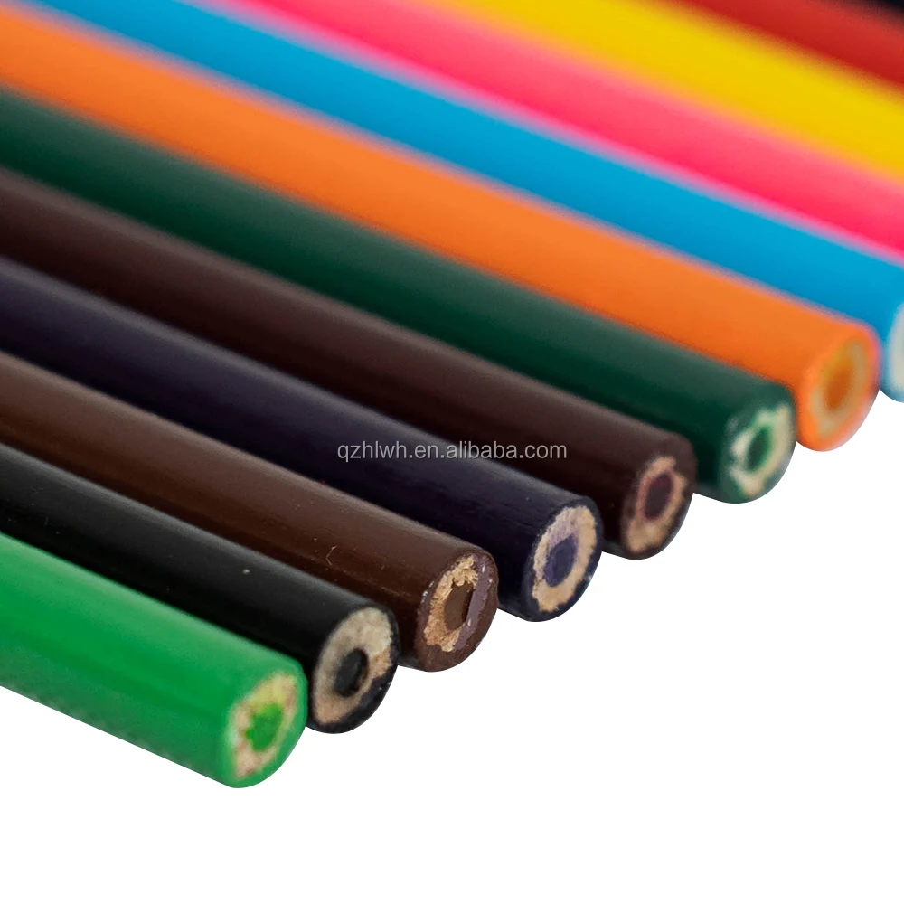 Custom Logo 12 24 36 48 Colors  high quality professional wooden pencil drawing colored pencils bulk order
