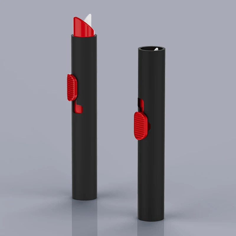 Lipstick Style Express Unpacking Cute Envelop Paper Cutting Mini Retractable Safety Courier Box Cutter Knife