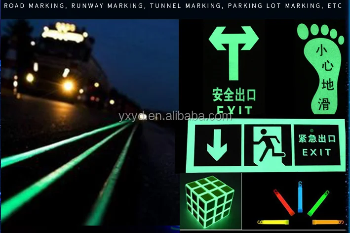 
glow in the dark Hot-melt road marking paint,24hours long glow 