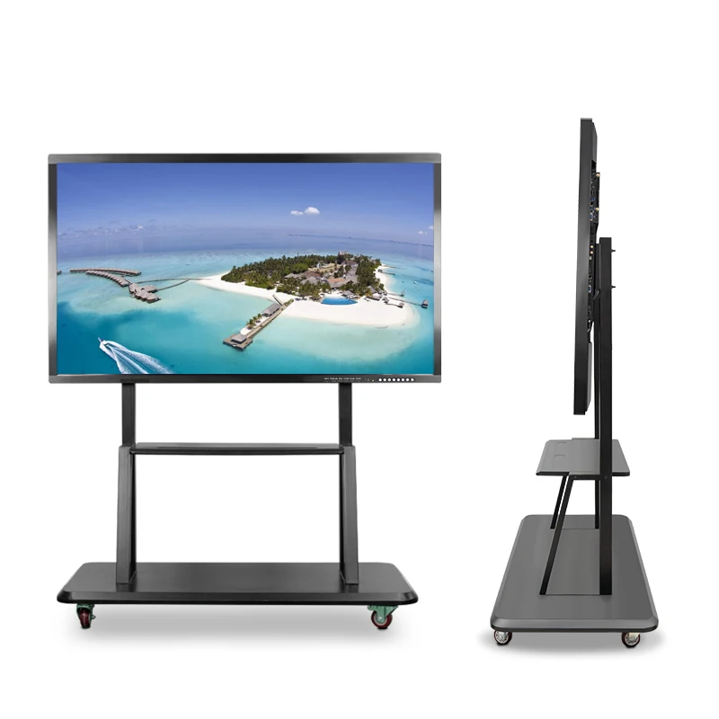 Custom 55 65 75 86 98 Inch Interactive Flat Panel 4K Touch Screen Smart Board For Conference And Educational Equipment