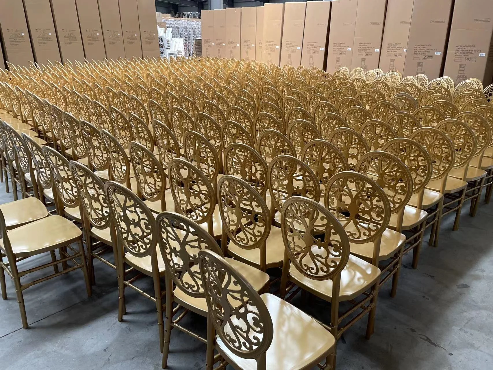 2024 New Resin Wedding Event Rental Banquet Dining Luxury Royal Napoleon Chair