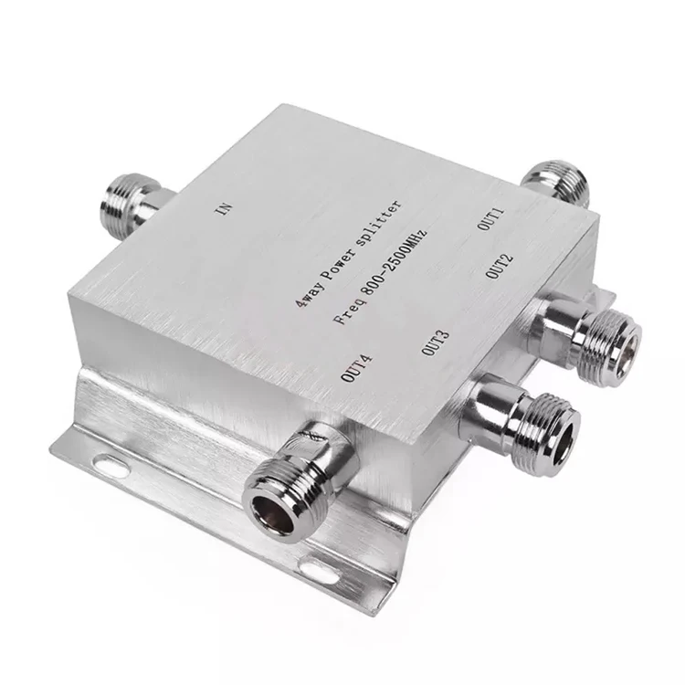 High Quality One Point Four Signal Splitter Power Splitter Freq 800-2500mhz 4 Power Splitter