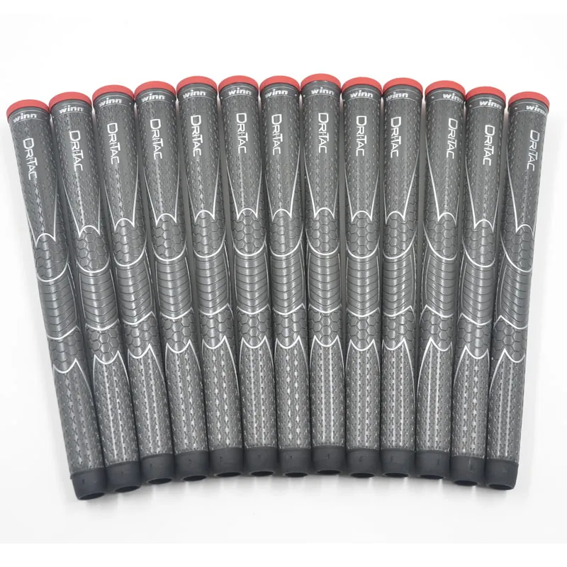 Winn Dri-Tac стандартный размер, рукоятка для гольфа, темно-серая рукоятка для клуба