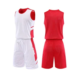 In Stock Best Style 100% Polyester Youth Basketball Reversible Uniform