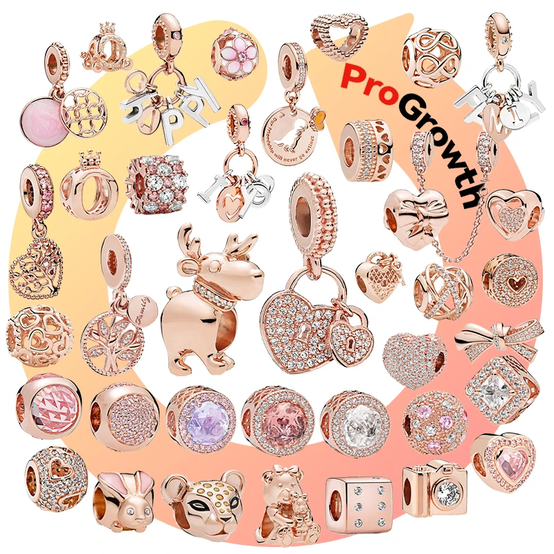 Hot Sale Alloy Hand String Jewelry Accessories Colorful Rose Gold Macroporous Bead DIY Bracelet Jewellery