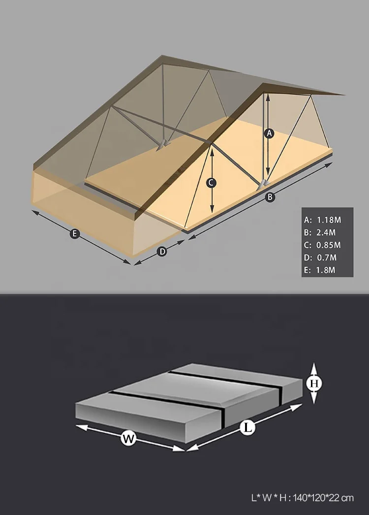 Tienda de campaa techo 4x4 человек jeep top tent на крыше