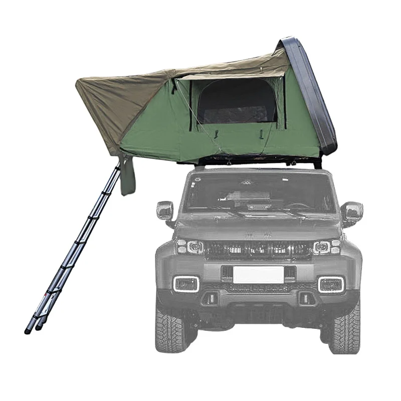 2022 New Design Aluminum Black Shell Automatic Folding Pop-up Car Tents 4 Person for Camping Outdoor Equipment for Camping