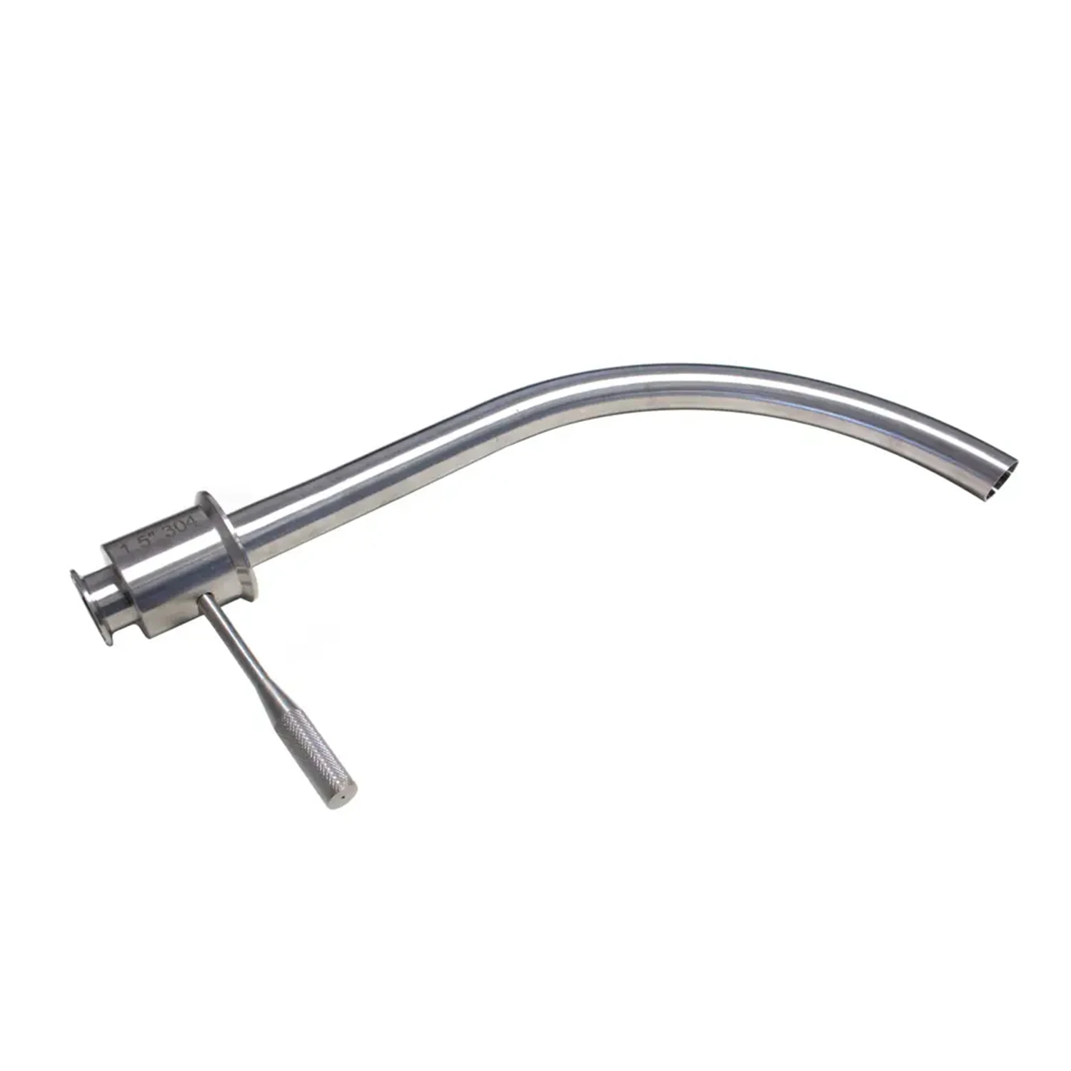 Sanitary 304 Stainless Steel Tri Clover Rotating Racking Arm valve for conical fermenters