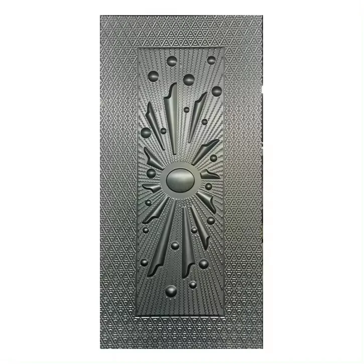 Good Quality Latest Modern Design Security Steel Door Skin Pressed Panel Cast Aluminum Door Skin
