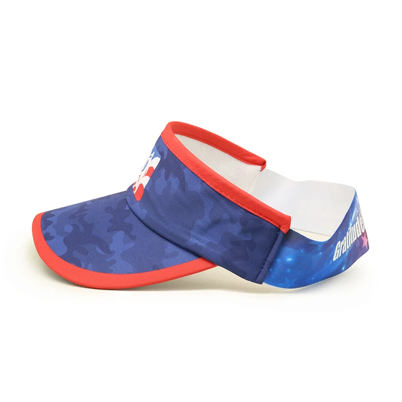 Wholesale Men Sublimation Printing Running Visor Cap, Plain Blank Summer Visor