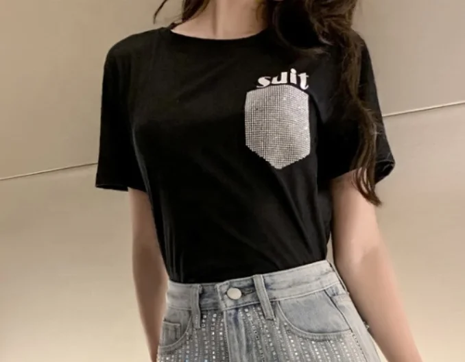 Hot Fix Rhinestone Transfer Strass Motif Crystal Applique Patches for Garment Jeans Pocket