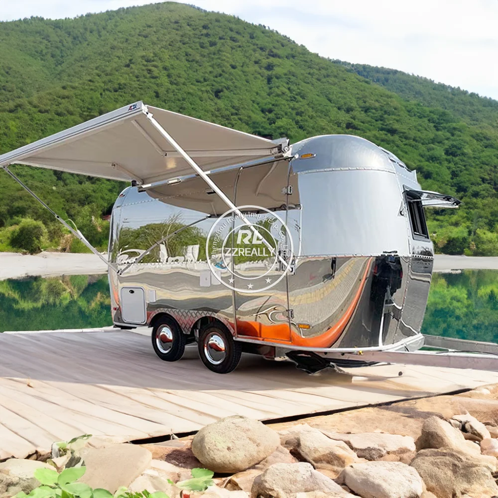 2025 13ft Mini 4 People Camper Pop Top Trailer Hybrid Caravan With Toilet Luxury Camping Trailer