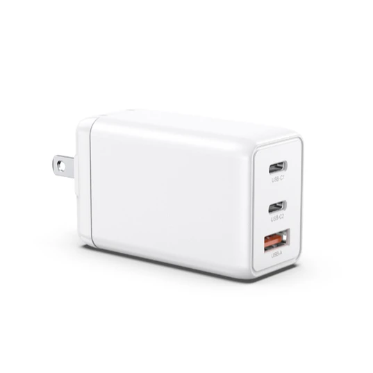Новые поступления 65W Type-C USB-A зарядное устройство с двумя портами США Великобритании и Европы Ган технологии для мобильного телефона