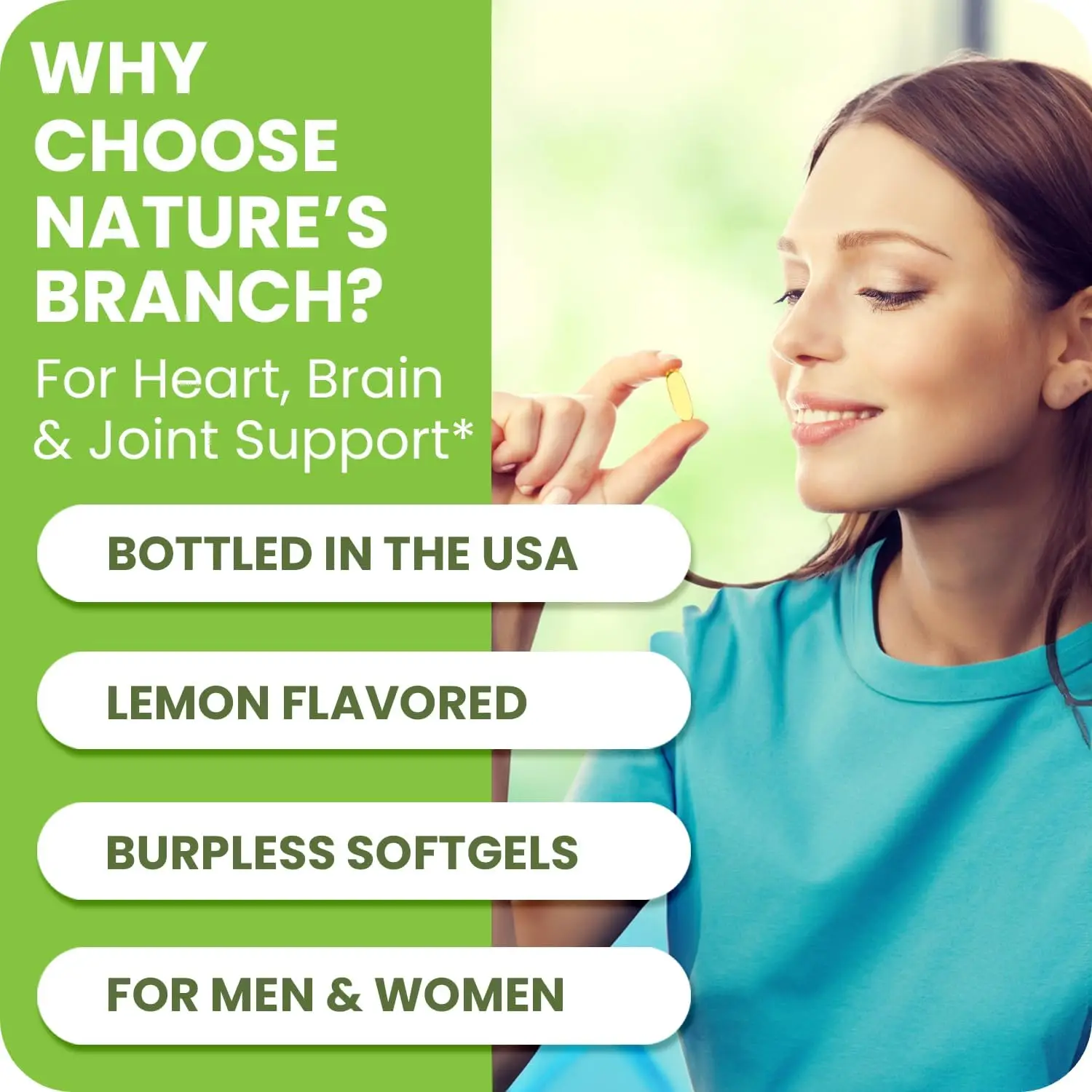 Fish Oil Softgel Capsules Wholesale Heart Support EPA DHA Fish Oil Omega 3 1000mg Softgel brain health Fish oil Capsule60pcs