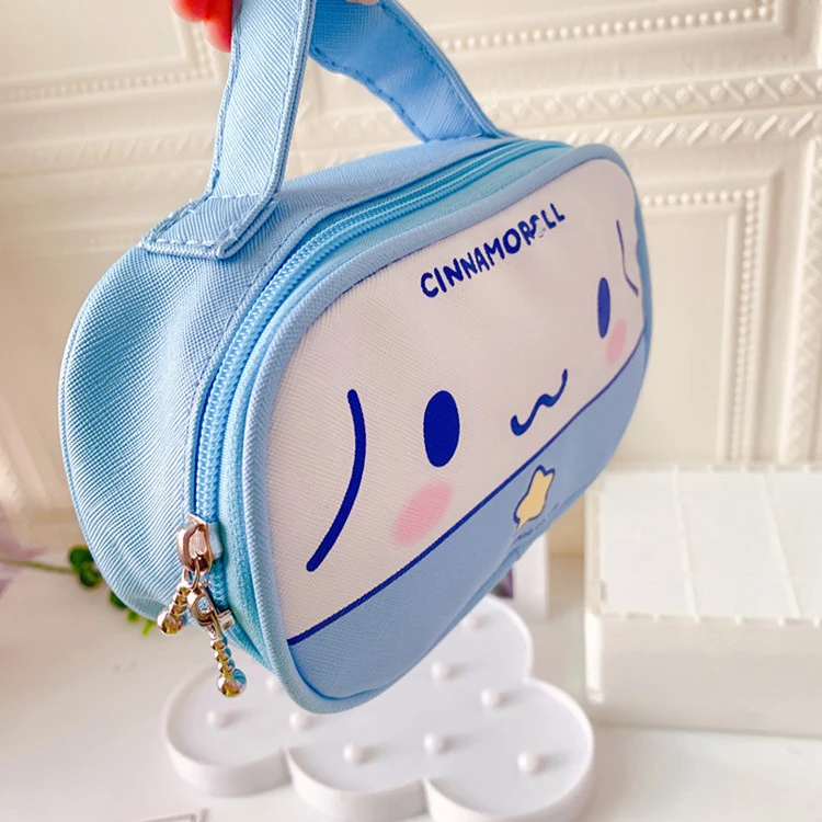 Kawaii Sanrios характерная мини-сумочка из ПУ мягкой косметики оптовая продажа аксессуары для женщин Hello my Kitties косметичка