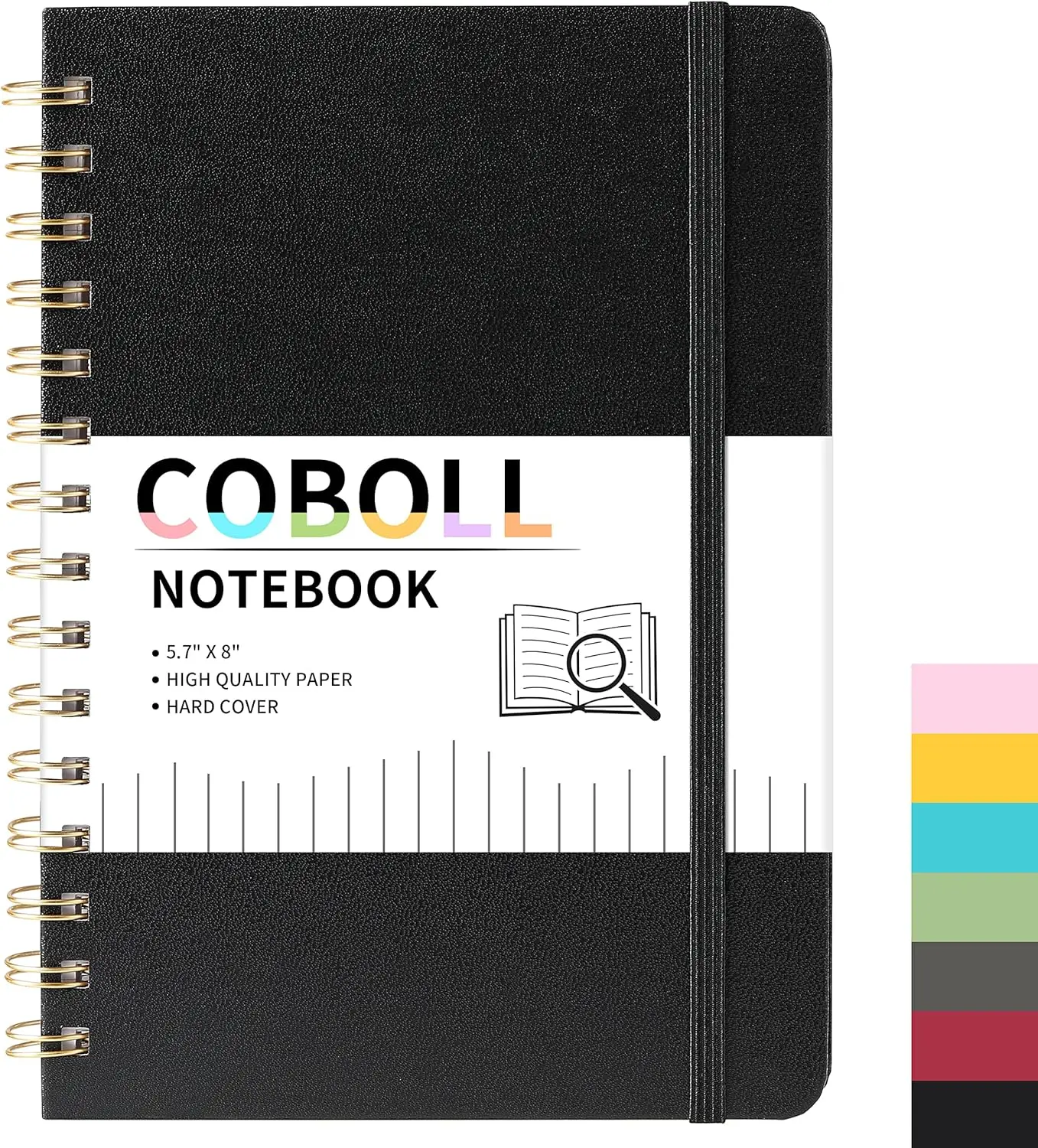 Waterproof Custom Print Art Paper Hard Cover Dairy Exercise Book Spiral Binding Journal Coil A4 A5 Notebooks For Students