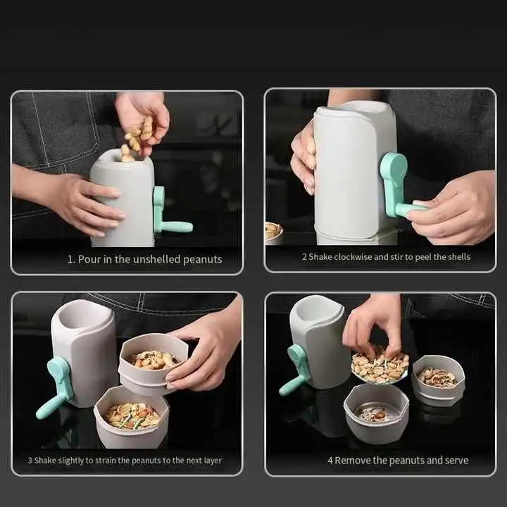 Kitchen Tools Mini Hand Crank For kitchen Manual Peanut Sheller Chestnut Cutter Sheller Pecan Walnut Opening Tool Pecan peeler