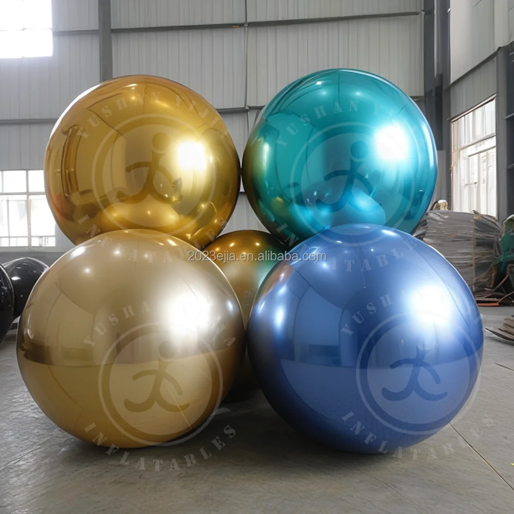 Fashion Attractive Design PVC Colorful Inflatable Mirror Ball PVC Large Hanging Mirror Ball Disco Ball
