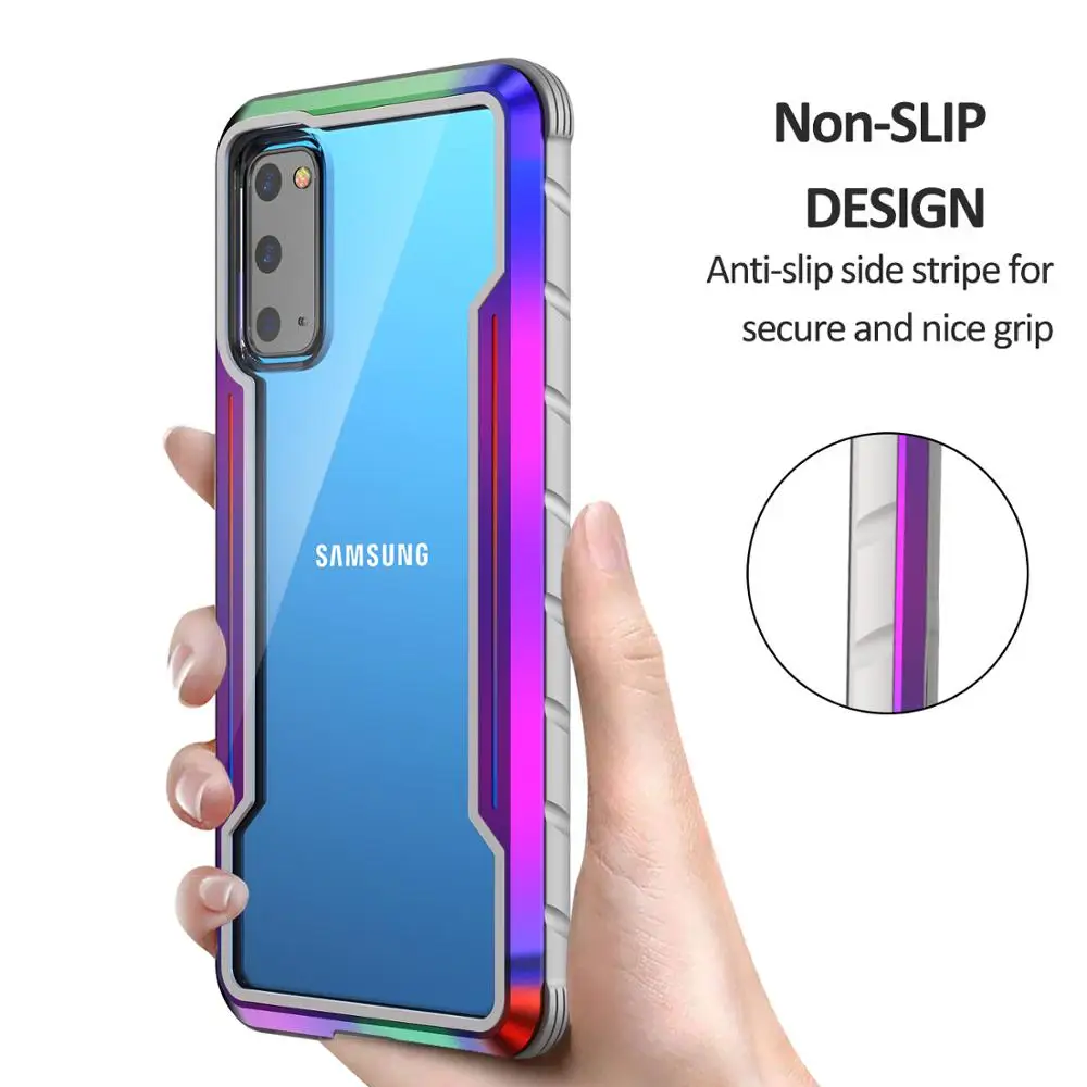 Роскошный 2 в 1 четыре угла задняя крышка резиновый Гибридный противоударный чехол PC чехол для Samsung Galaxy S20 ультра 2020