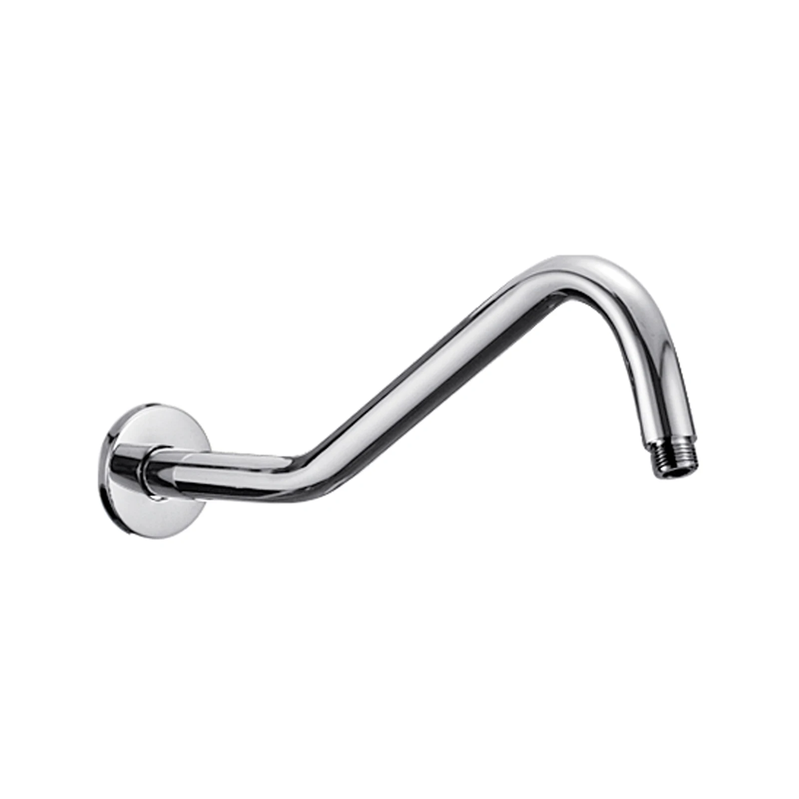 Wholesale Factory Bathroom Shower Pipe Round Chrome Wall Shower Arm With Flange For Rain Shower Head