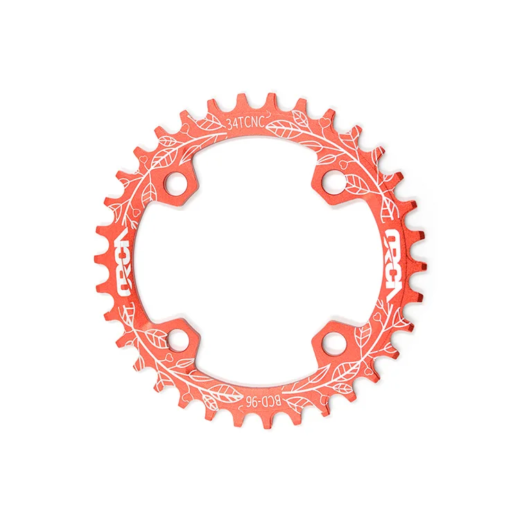 Mountain bike chainrings narrow wide 96bcd aluminum alloy  AL7075 chainrings bicycle parts 34T