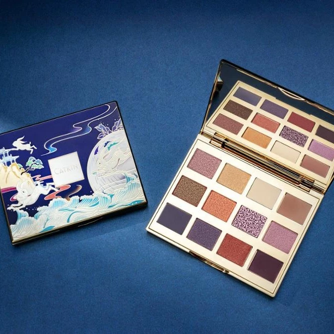 Wholesale CATKIN 12 colors High Pigment Glitter Eyeshadow Palette
