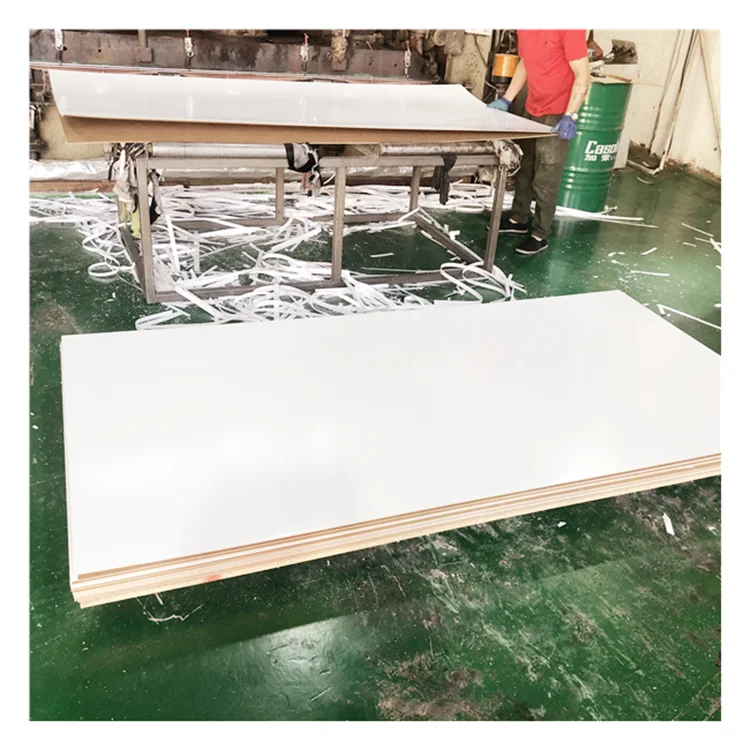 High quality 3mm 6mm 12mm 15mm 18mm fibreboards white melamine mdf hdf board for Furniture