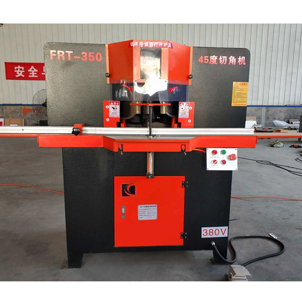 picture frame aluminum profile double-head saw wood corner cutting machine 45 degree angle cutter