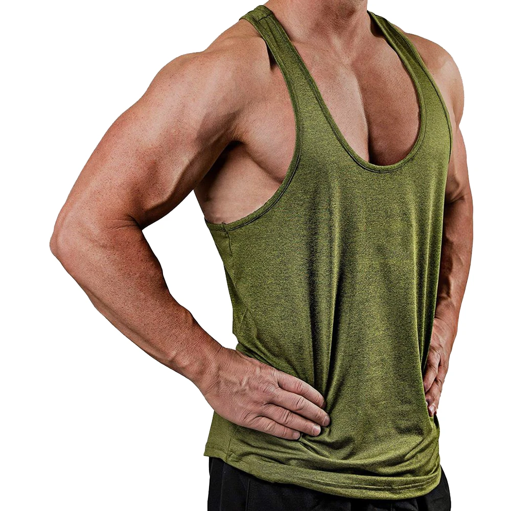 
Modern Design Men Premier Quality Pakistan Made Fitness Sleeveless Men Stringer Tank Tops 