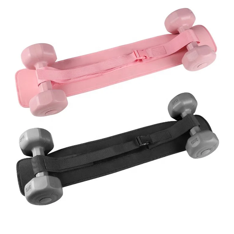 Custom Dumbbell weight-bearing waist belt women hip bridge assist weight-bearing belt hip thrust assist waist belt