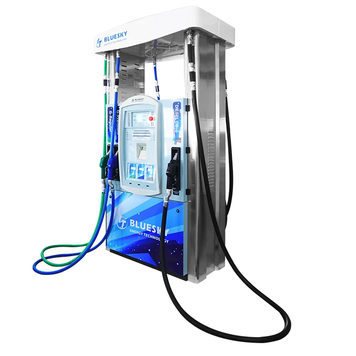 Высокоэффективная газовая заправочная станция Bluesky четырехсопловый газовый диспенсер с бензоколонкой