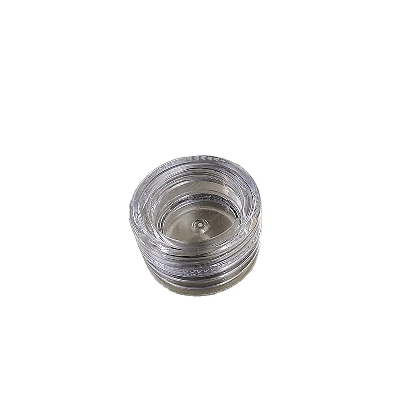 plastic cream jar /loose powder box /clear plastic cosmetics case with lid 2 ml