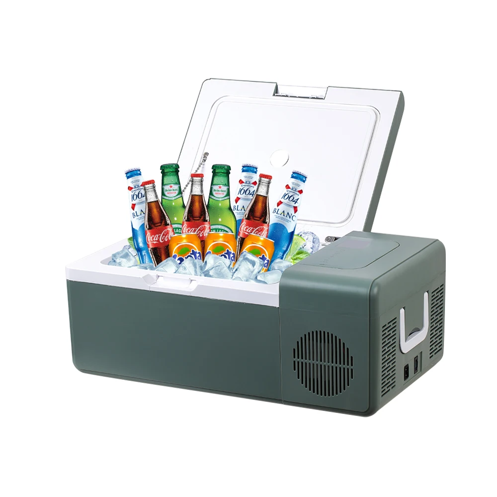 CE/ROHS 12V Portable 15L Mini Fridge Camping Refrigerator With DC Compressor