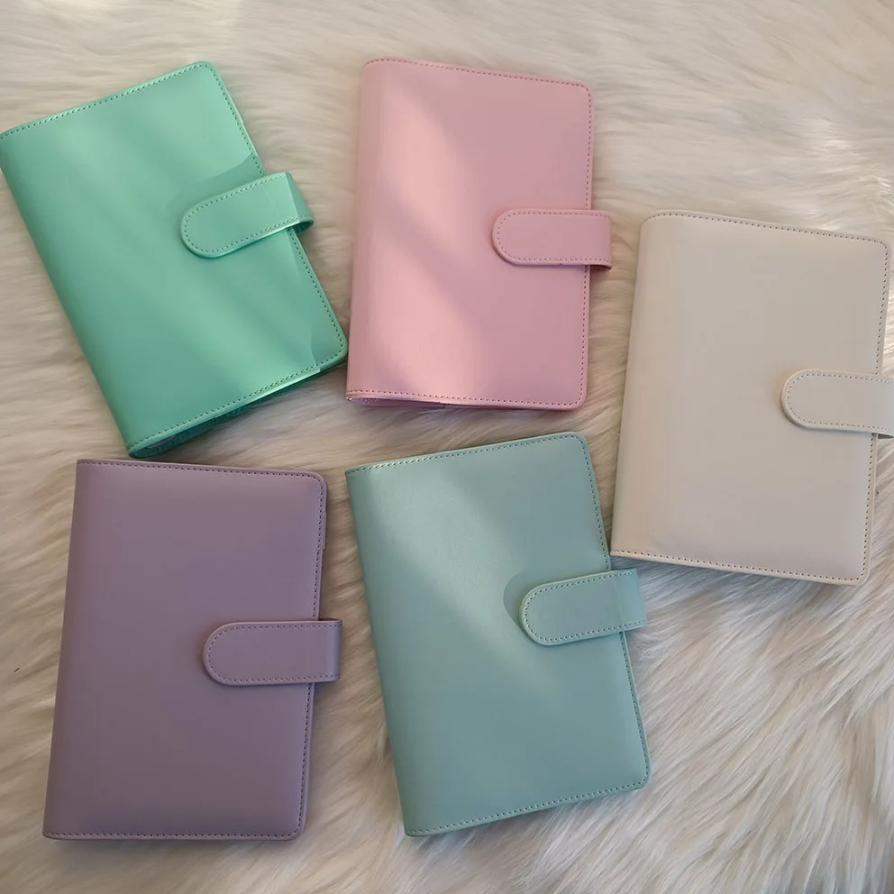 Wholesale Factory Stock High Quality Cash Envelope A5 A6 Luxury 2025 Planner Custom Journals Printed Top Loader Binder
