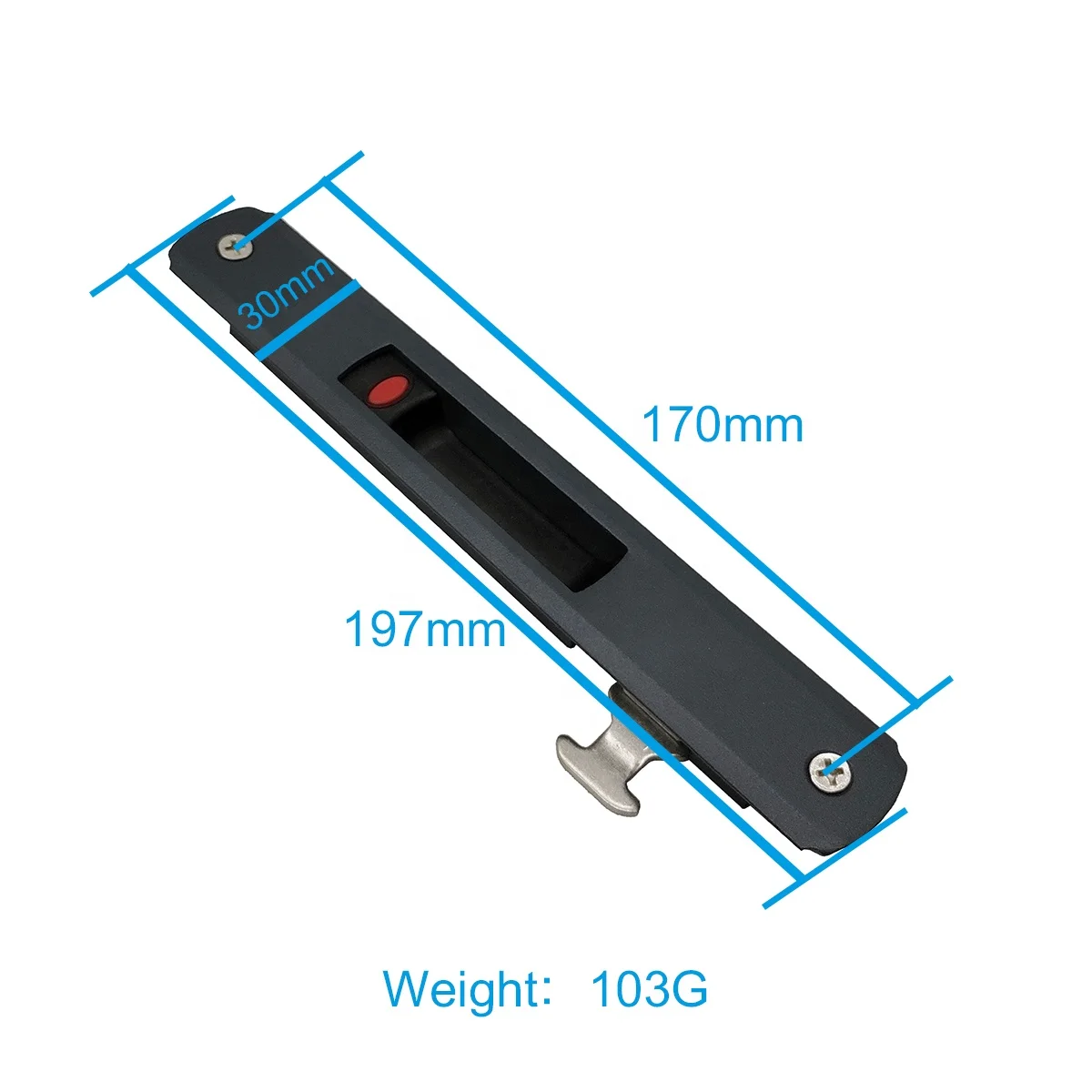 Customized color black white gold window lock system aluminum Accessories adjustable window locks