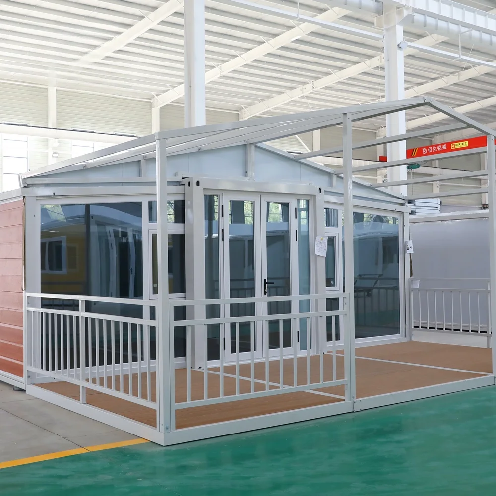 2 Story Foldable Prefabricated Expandable Container House Prefab Solar Prefab Expandable Modular Container House Prefabricated