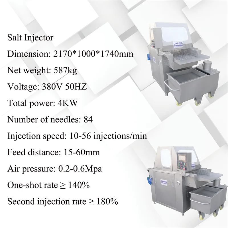 DARIBO Easy Cleaning Duck Breast Chicken Breast Salt Brine Injector Machine for Central Kitchen for Sale