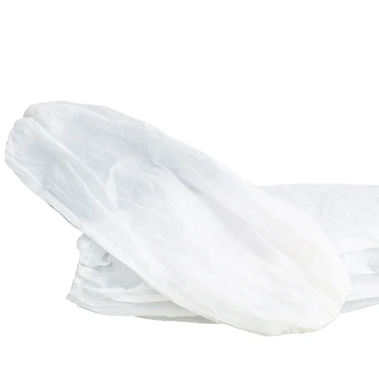 
China Manufacturer Plastic Disposable Pe/cpe Sleeve Cover Disposable Pe Sleeve Cover for Shop Work 