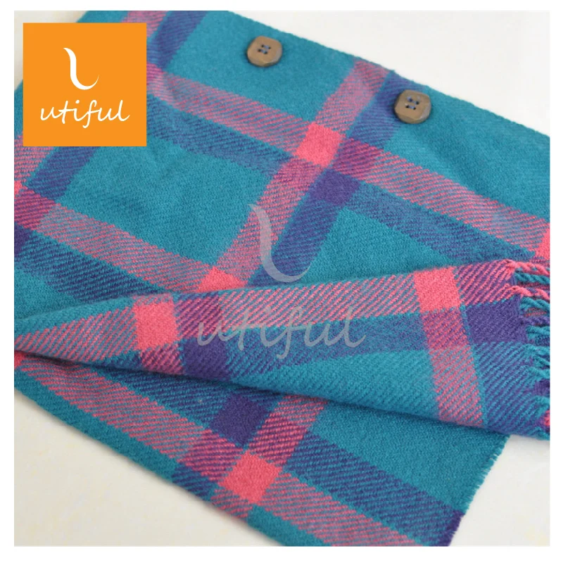 
Very Popular Acrylic Check Throw With Tassels 