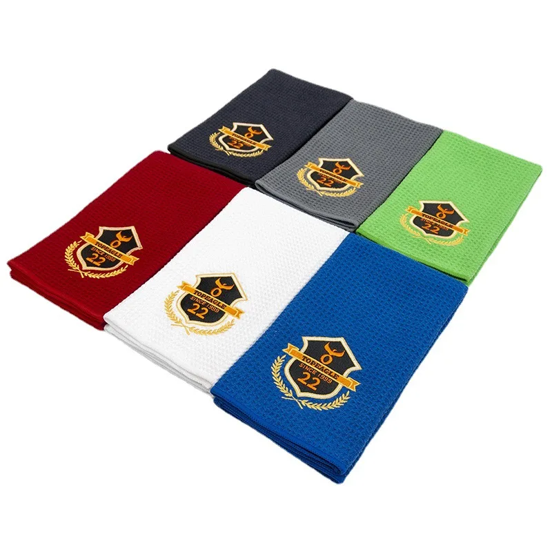 Huiyi Professional supplier golf towels waffle microfiber Top Quality New design microfiber golf waffle towel custom