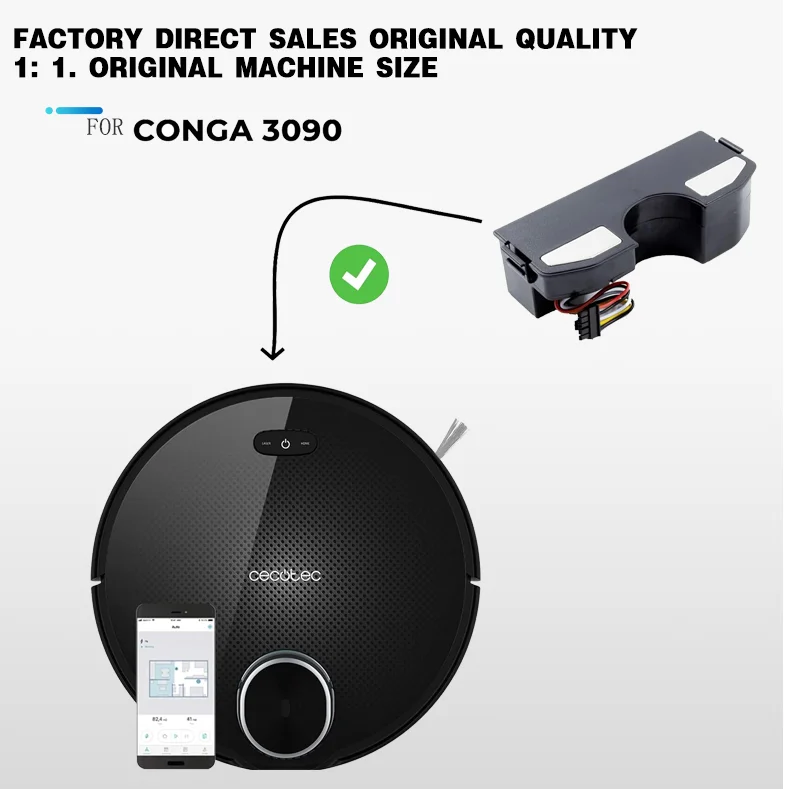 14.4V 3500mAh battery robot vacuum cleaner lithium-ion battery FOR CECOTEC CONGA 3090 3091 3092 1690 1890 2090 2290