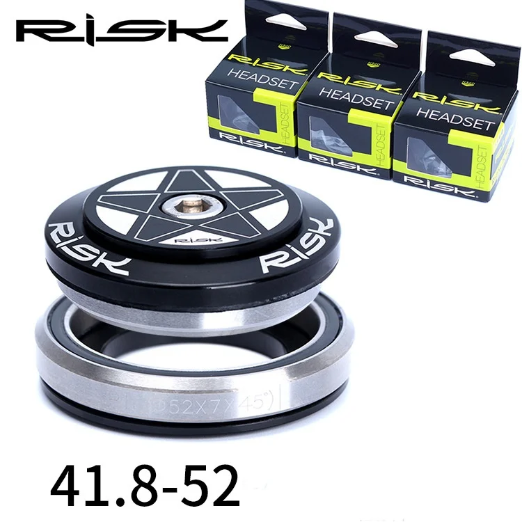 New style RISK Road bike41/41.8/42mm Straight pipe Headset built-in Fully hidden bearing28.6mm Front fork of the frame