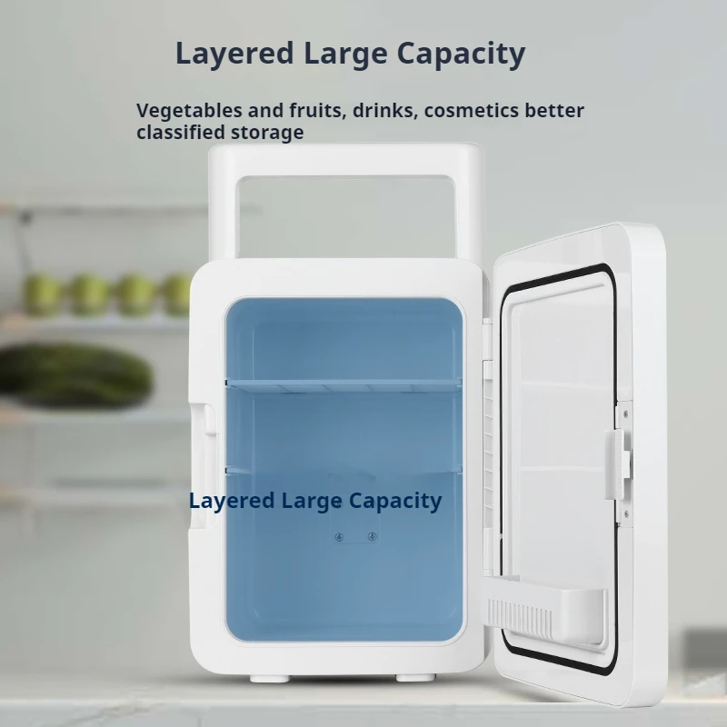 Wholesale  Mini Fridge 12L Fridge Magnet Machine With Intelligent Display Temperature Control Mini Cosmetics  Refrigerator