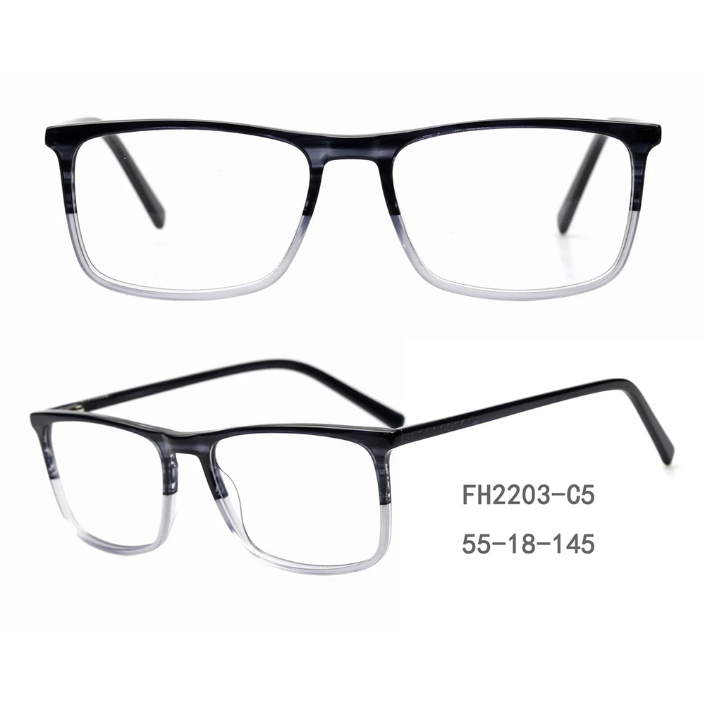 FH2203 прямоугольные ацетатные очки с защитой от синего света