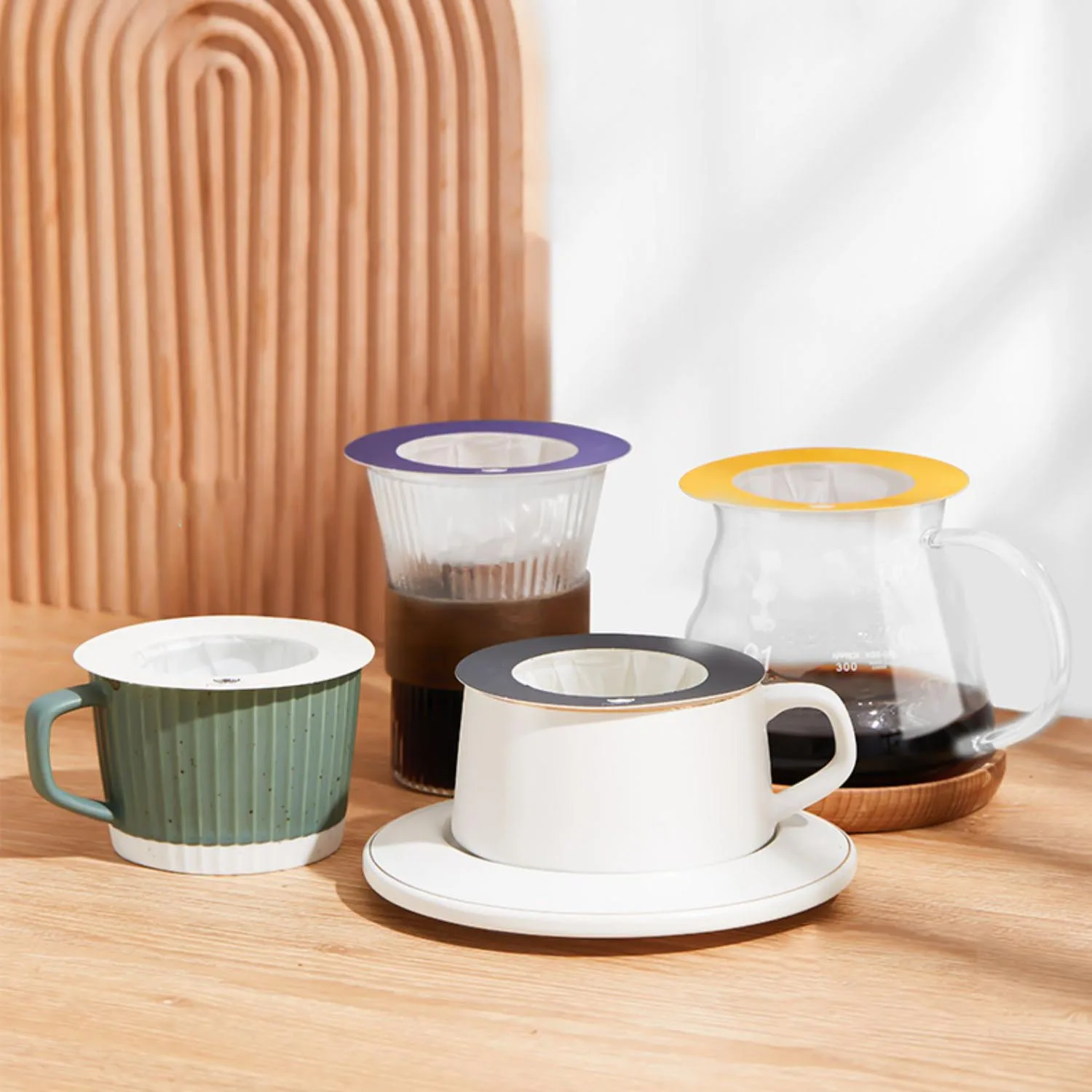 Hot Selling UFO Flying Saucer Coffee Filter Paper Eco-Friendly Drip Coffee Filter Bag