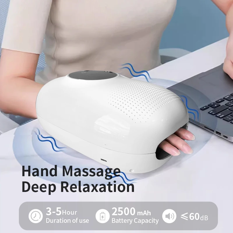 Phenitech Hot Product EMS Hand Massager Electric Rechargeable Portable Hand Held Deep Tissue Massagers With Music Function